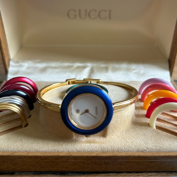 Vintage RARE 18k Gold Plated Gucci Italian Luxury Bracelet - Picture 4 of 4